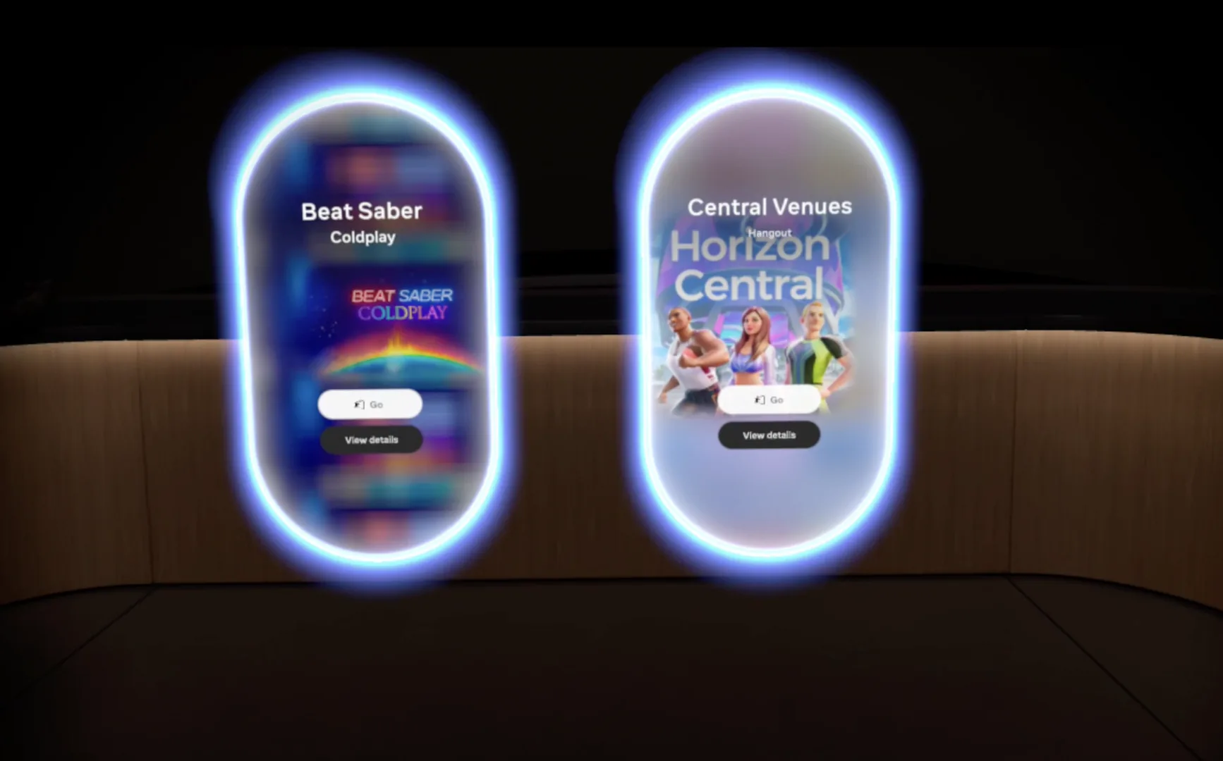 Destination portals for Beat Saber and Horizon Central